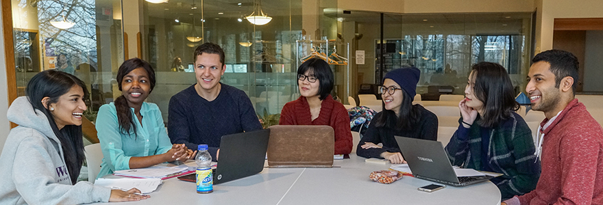 Group of students talking